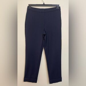 Ann Taylor Women’s Curvy Fit Trousers Pant Casual Dress Navy Stretch Size 4